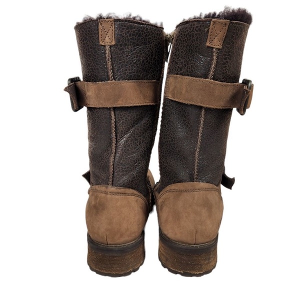 UGG Oregon Sheerling Lined Brown Winter Boots - Picture 5 of 14